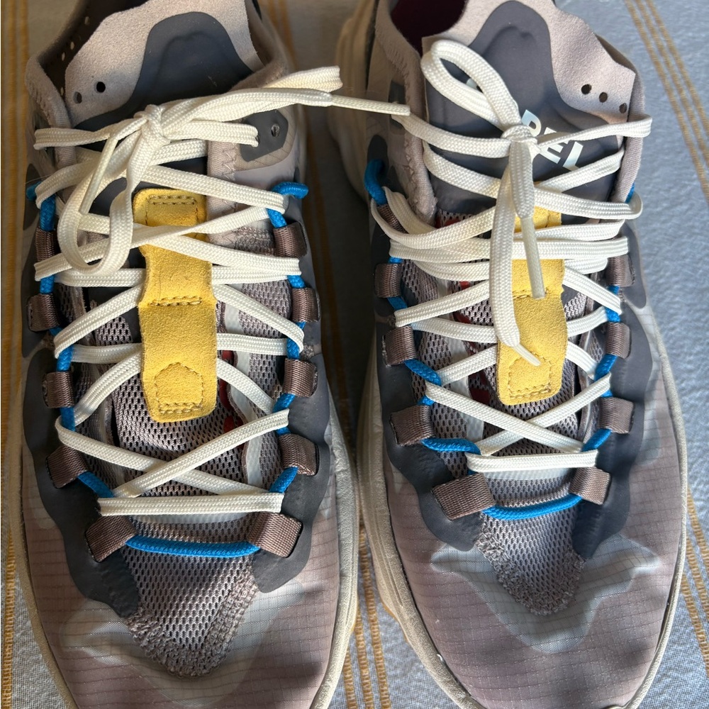 Sorel Kinetic breakthru lace up flaform sneakers in vapor chalk size 10.5